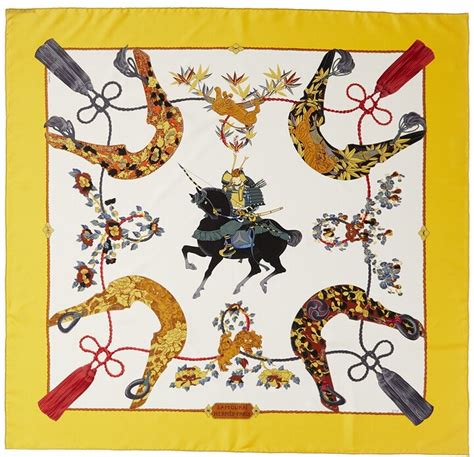 Hermes Samourai, By Zoe Pauwels Silk Scarf 